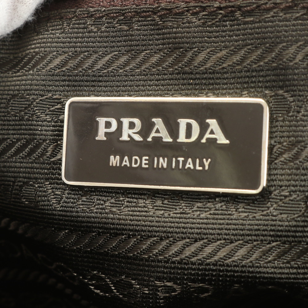 Prada Leather Bowling Punching Hand Tote Bag - Picture 14 of 15